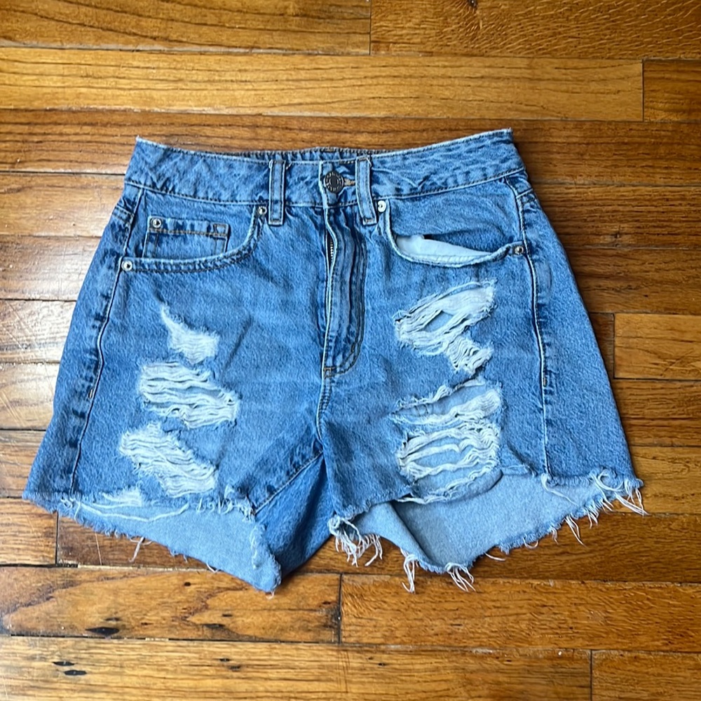 GARAGE Blue Denim Shorts